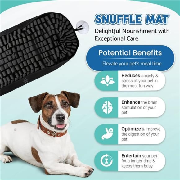 Snuffle Mat for Dogs 32x27 -  Interactive Dog Feeding Puzzle - Picture 6 of 7